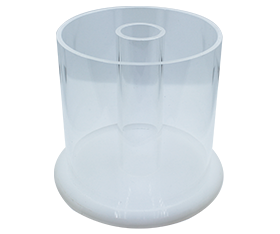 Zangenständer rund aus Acryl mit Innenteil