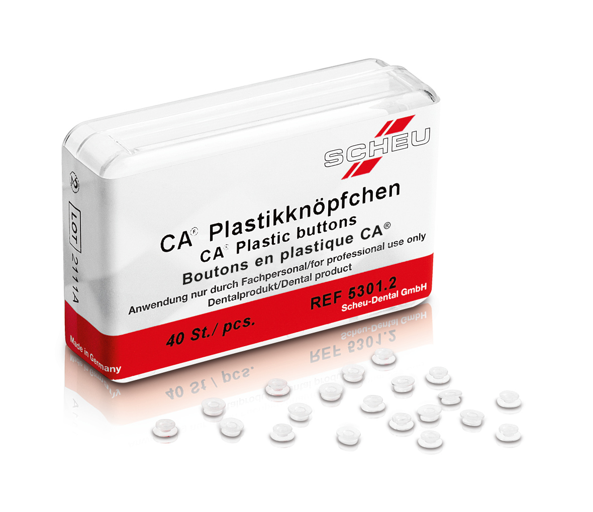 CA Plastikknöpfchen