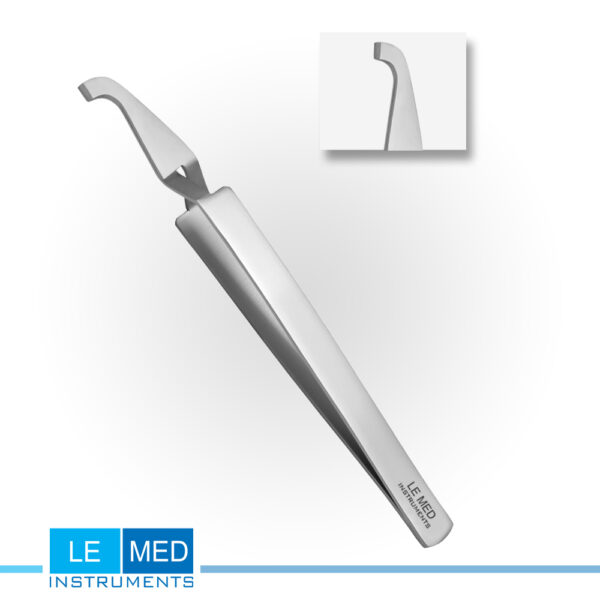 Bracketpinzette gebogen