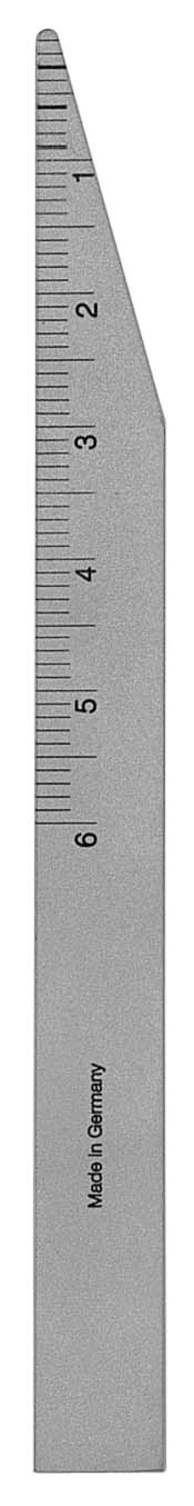 Messstab nach Bernklau, Edelstahl